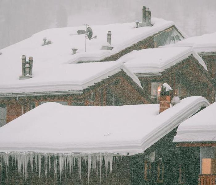 ice on roofs