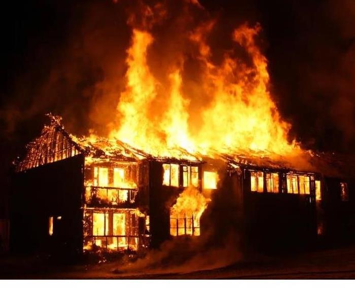 house on fire